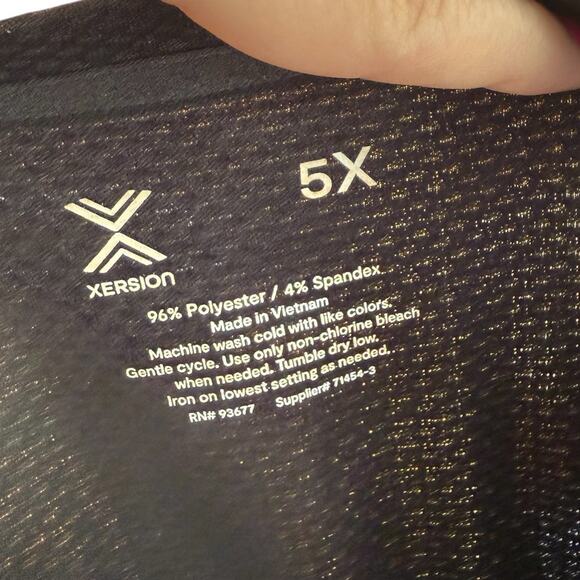 Woman's Xersion Quick-Dry Sleeveless Athletic Shirt Size 5X in Black - Picture 9 of 10